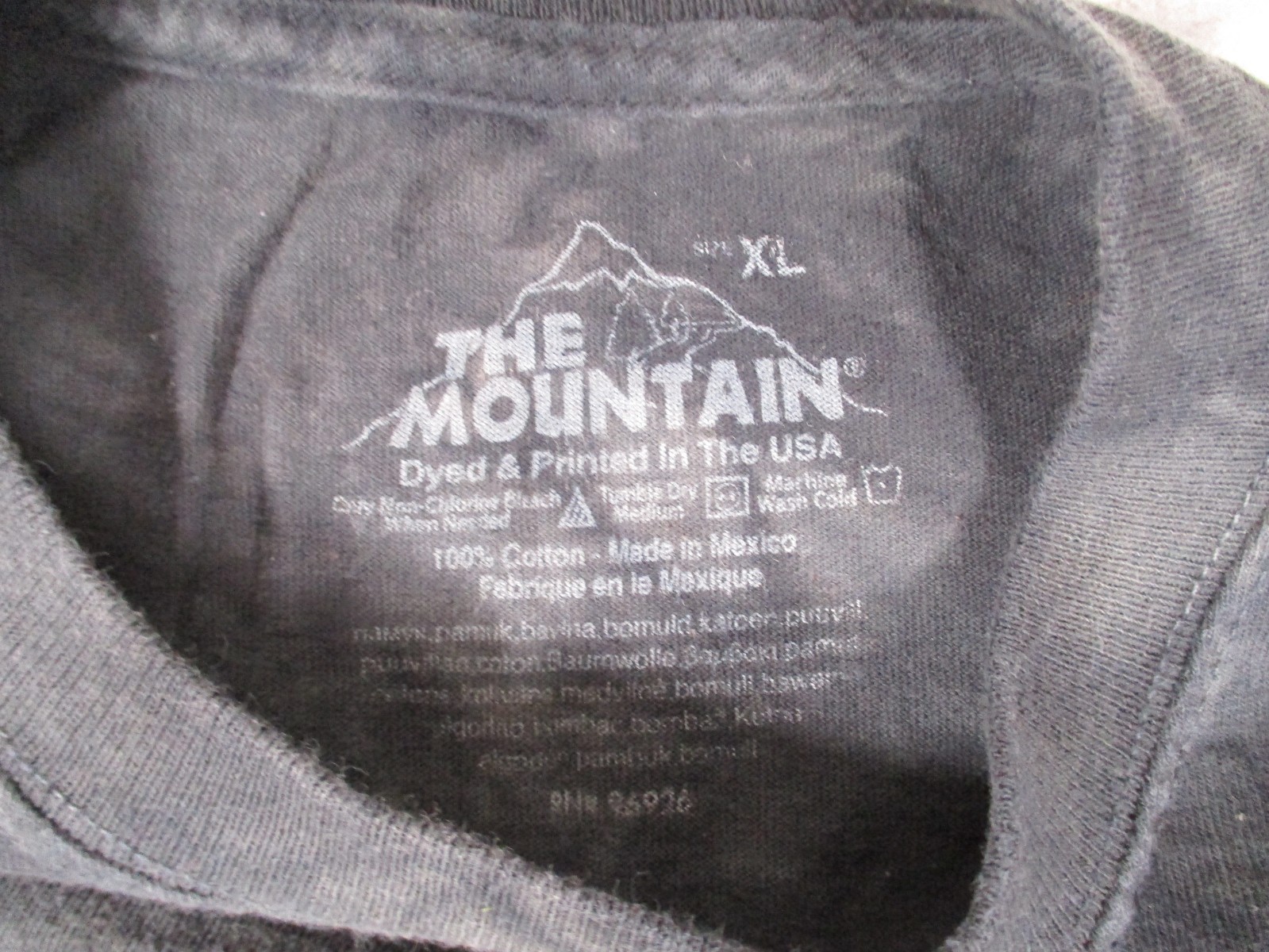The Mountain Cougar Mountain Lion Blue Tie Dye T Shirt XL Colin Bogle Art Y2K gallery