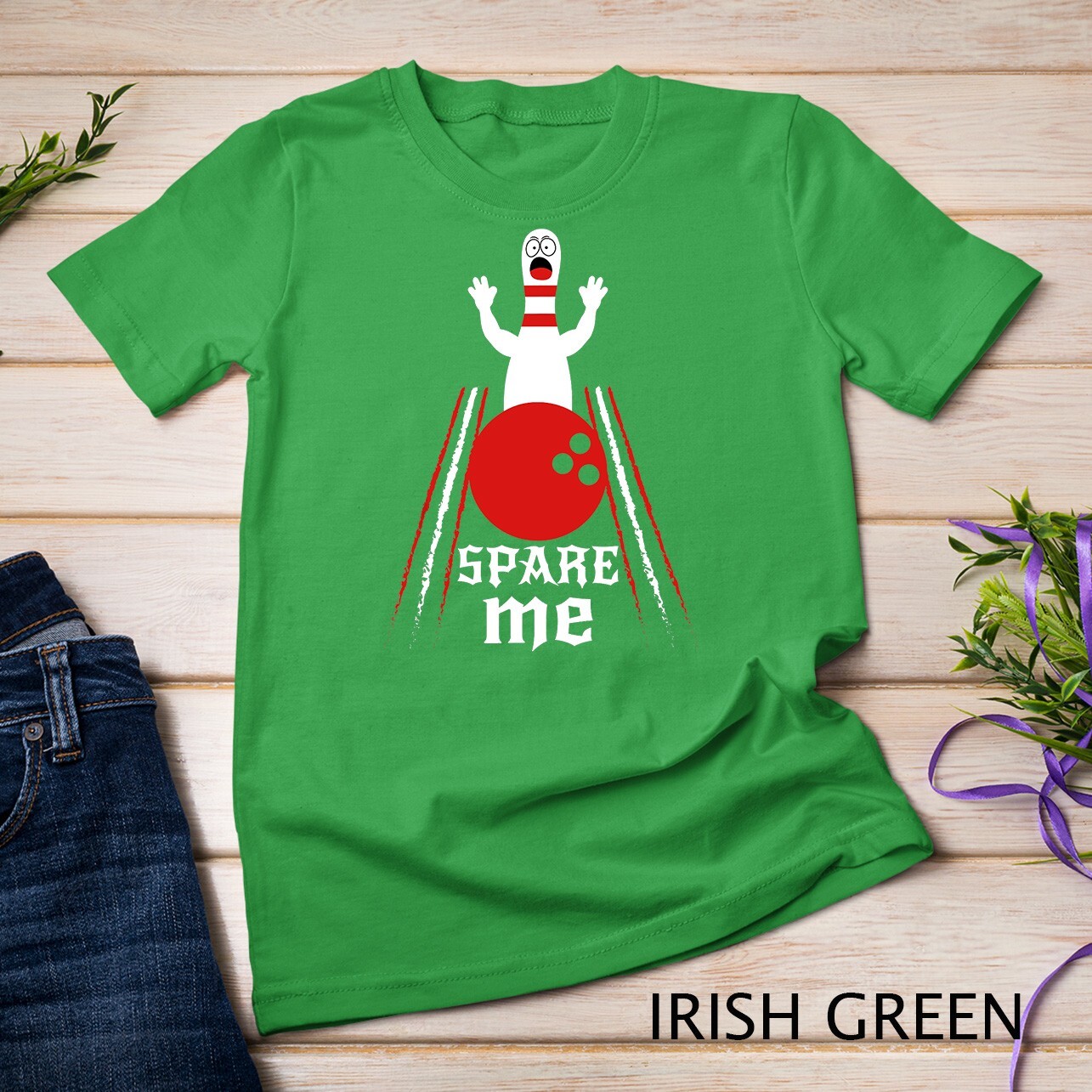 Spare Me - Funny Bowling T-Shirt For Bowlers and Bowling Fan Unisex T-shirt gallery