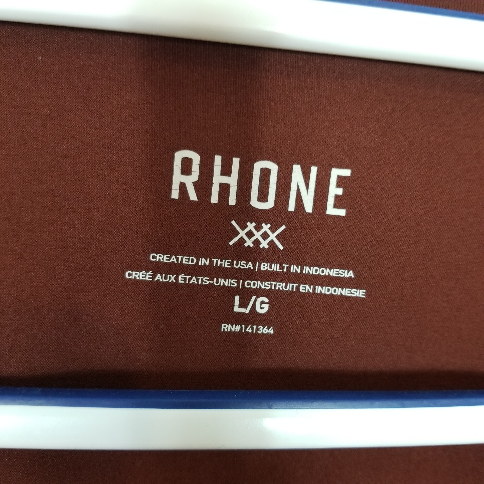 Rhone Reign Long-sleeve Performance Shirt Sz L Brown Nylon Blend Outdoor Casual gallery