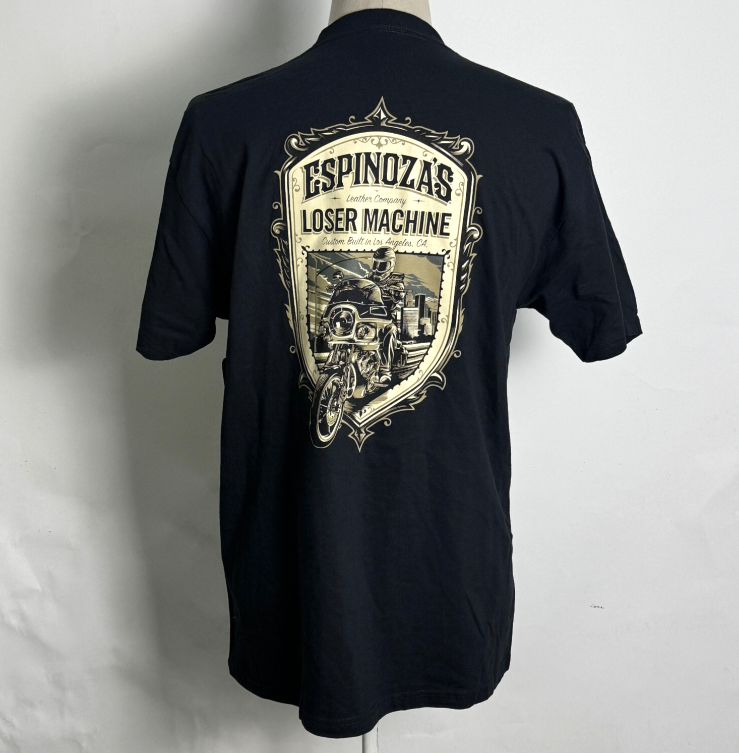 Loser Machine x Espinoza's Leather Men's T-Shirt Freeway Black Size L NWT gallery