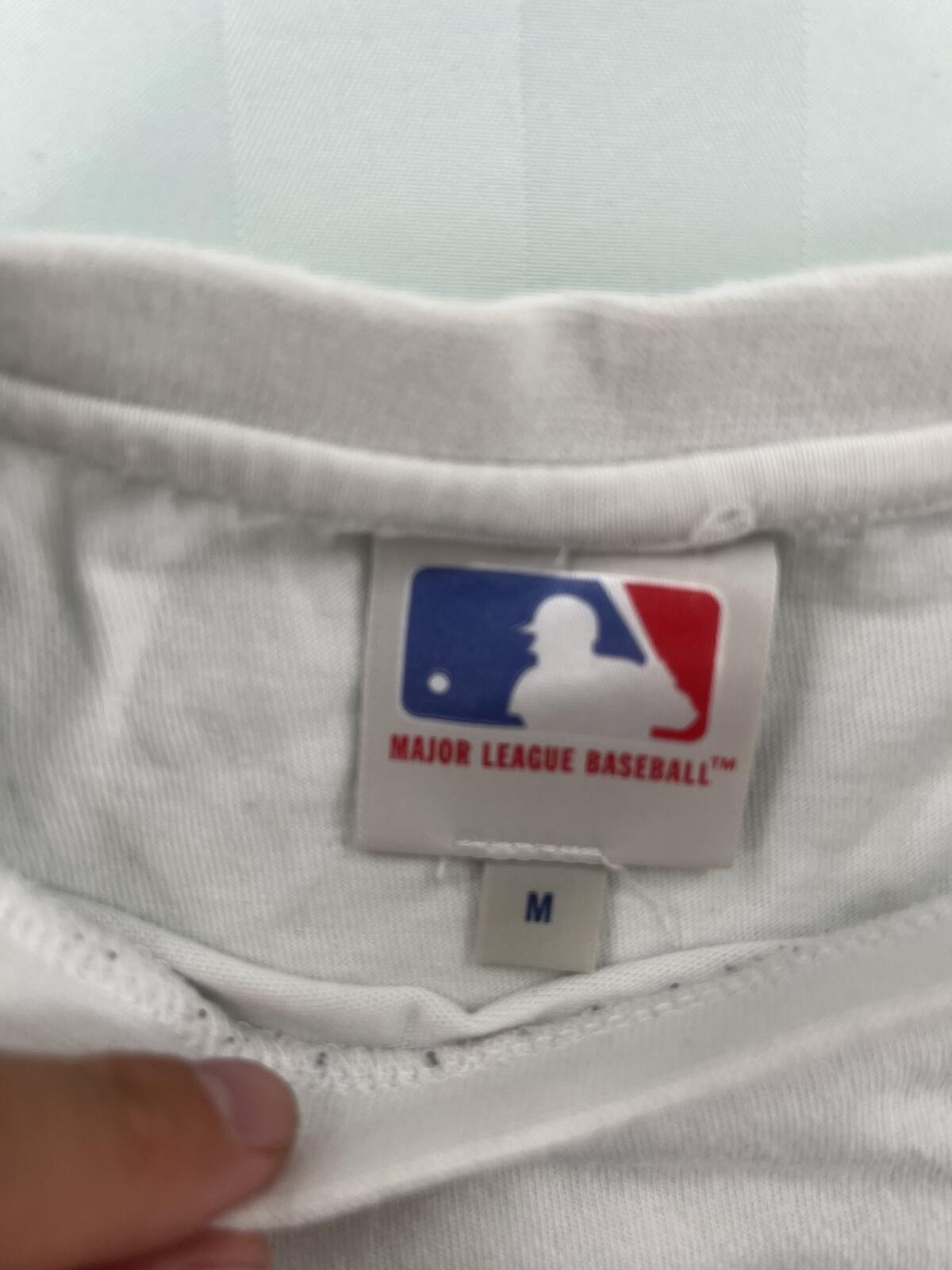 Vintage New York Yankees Cropped Raglan T-Shirt Size M White Black gallery