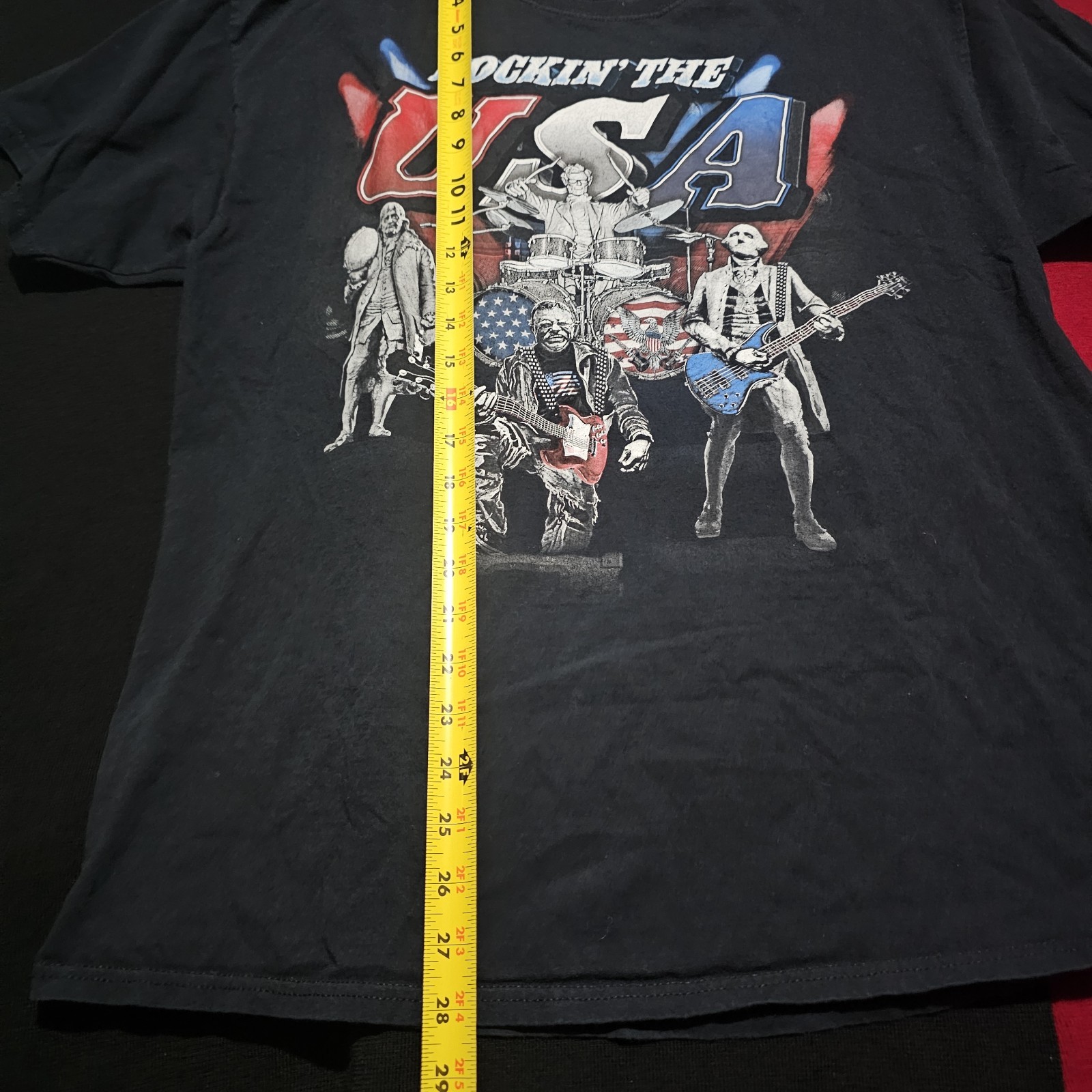 Fruit of the Loom Rockin In The USA Former Presidents Men's T-shirt Size Large gallery
