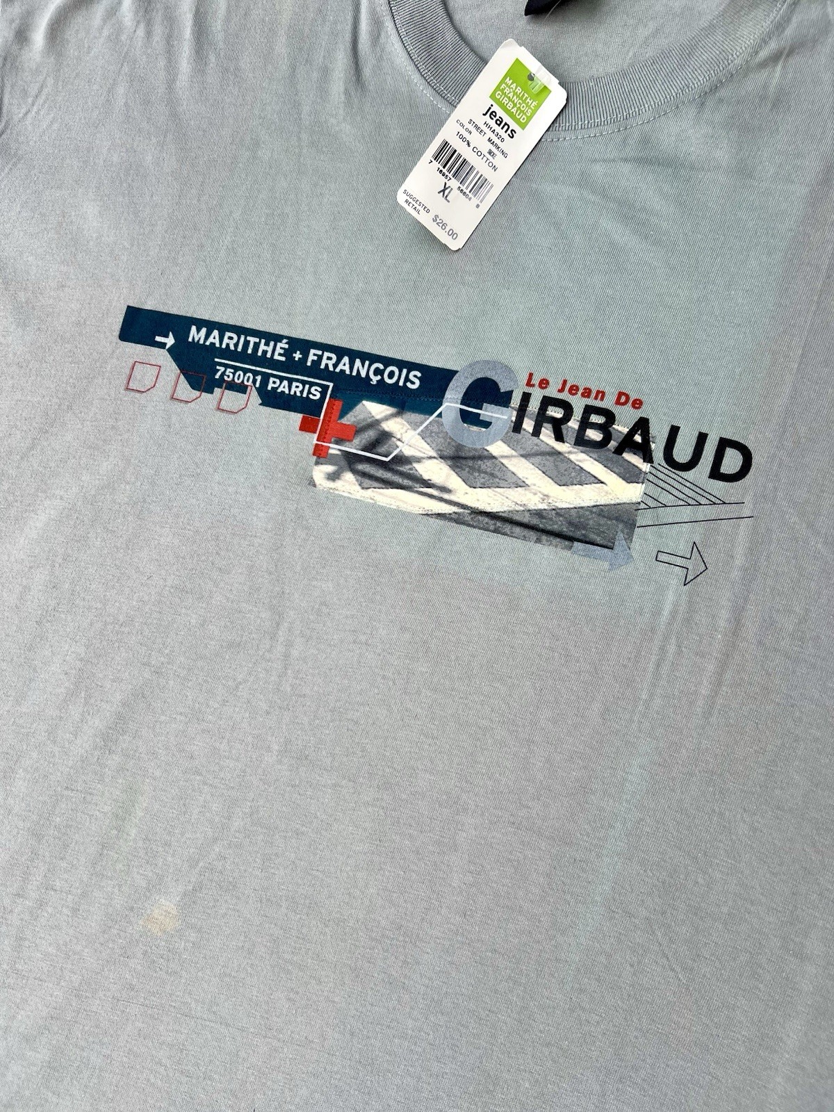 Y2K Marithe Francois Girbaud Vintage Hip Hop Streetwear Tee T-shirt (XL) (NWT) gallery