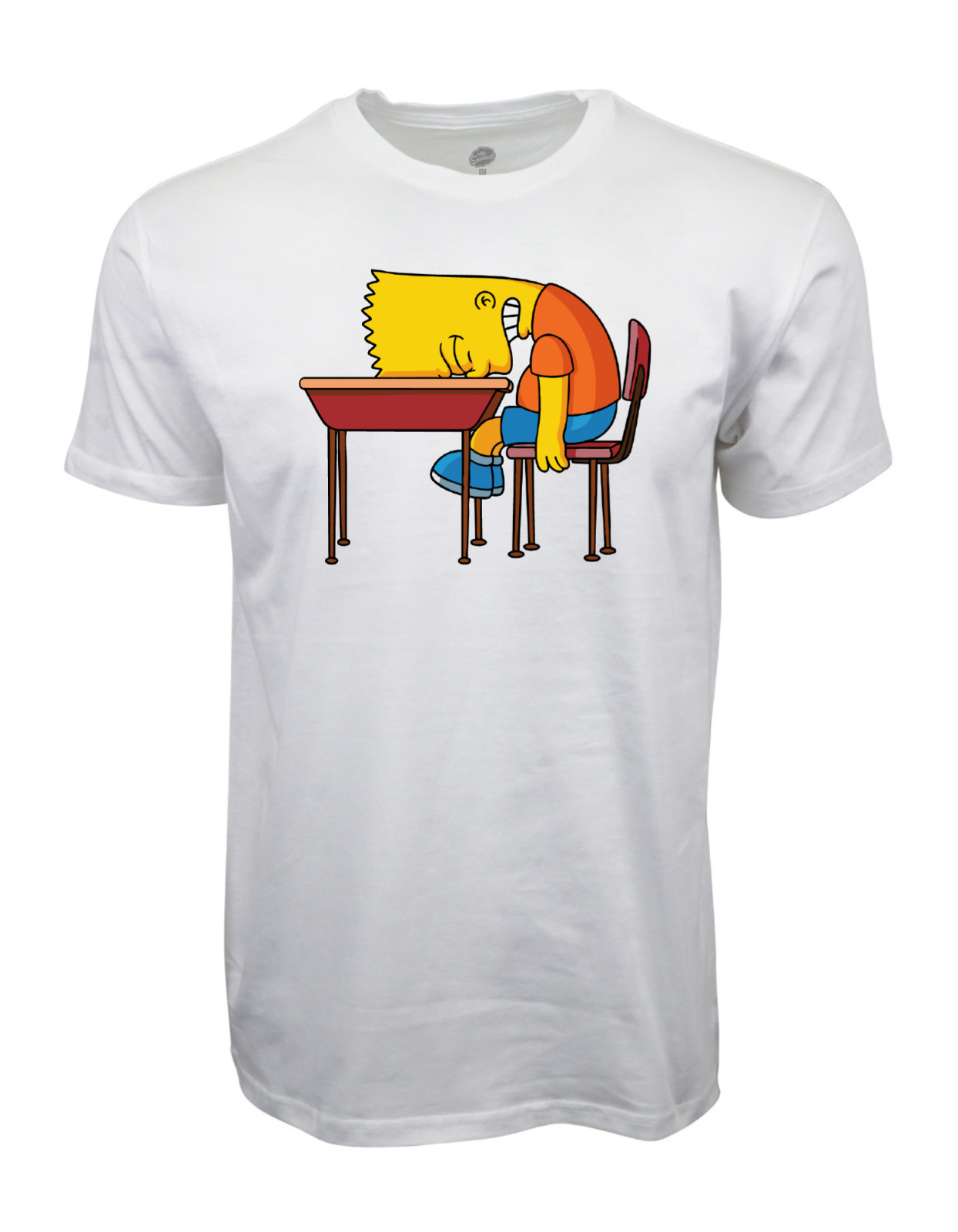 The Simpsons Bart School Bench Graphic T shirt gallery