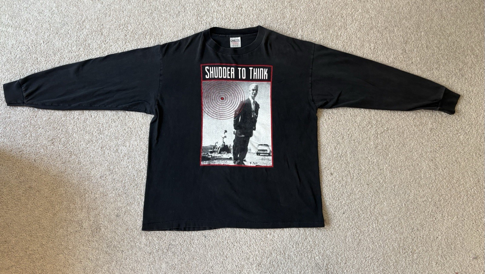 RARE Shudder to Think Pony Express Record Long Sleeve With Back Design Size XL