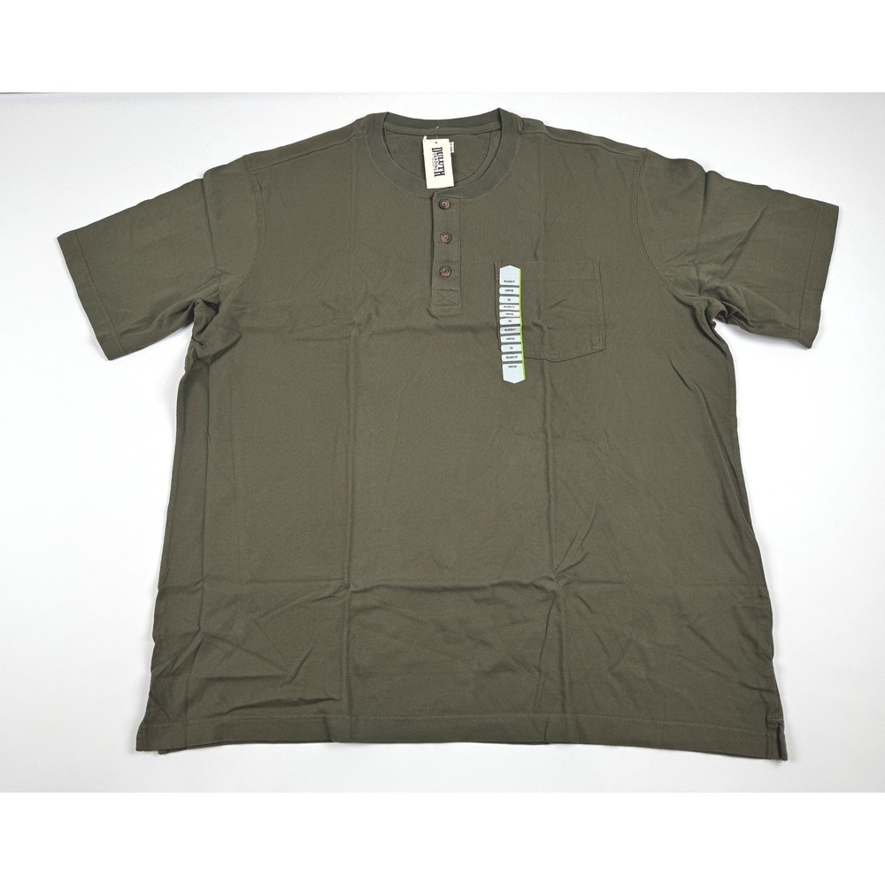 Duluth Trading Men’s Longtail T LS Henley Volcanic Olive 2XL NWT