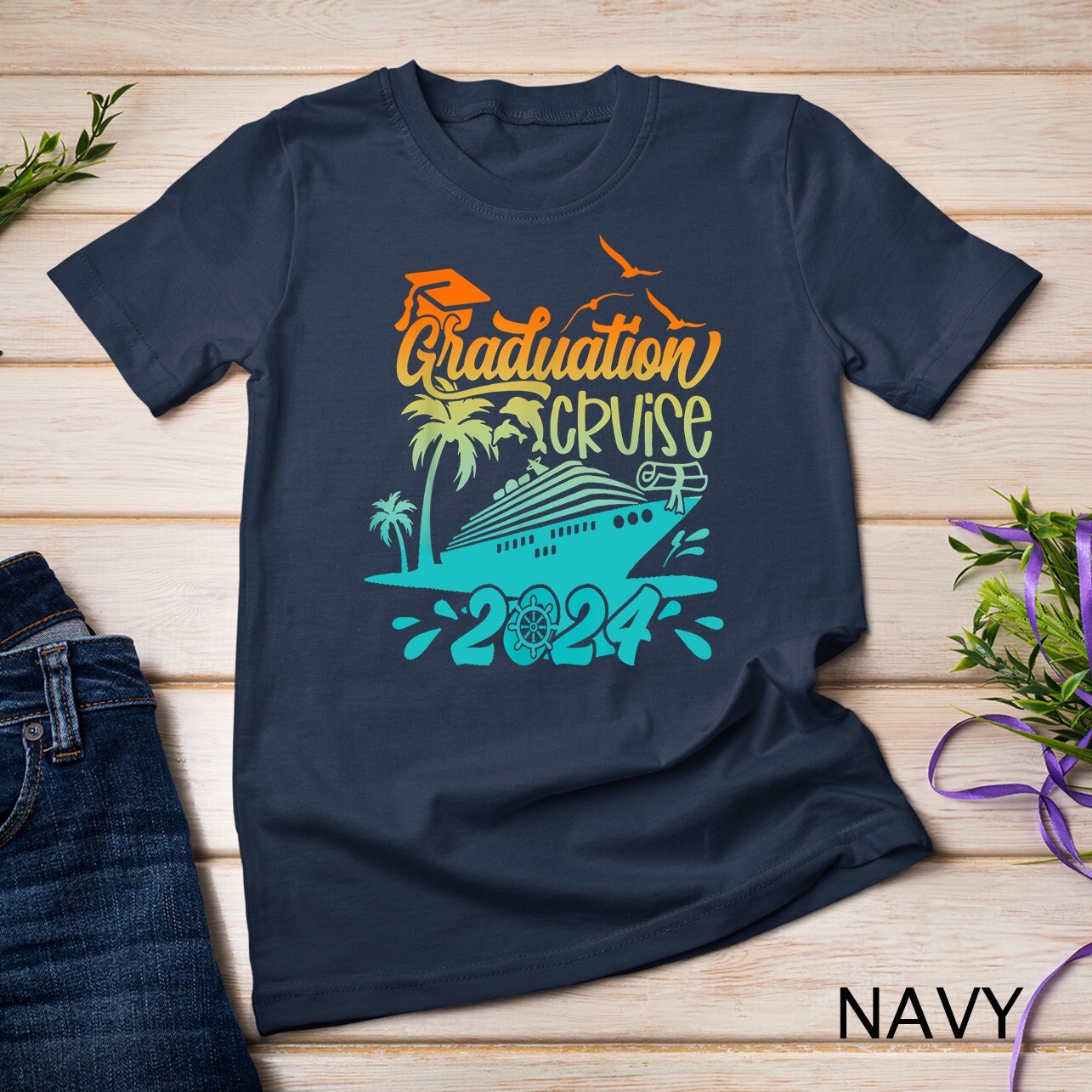 Graduation Cruise 2024 Vacation Beach Matching Group T-Shirt Unisex T-shirt gallery