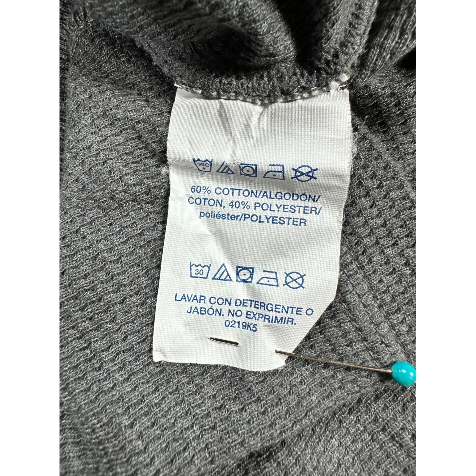 Polo Ralph Lauren Mens 2XL Charcoal Gray Waffle Knit Thermal Long Sleeve Shirt gallery