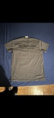 Helmut Lang Men’s Medium Cotton Striped T-Shirt Grey/Blue/Black