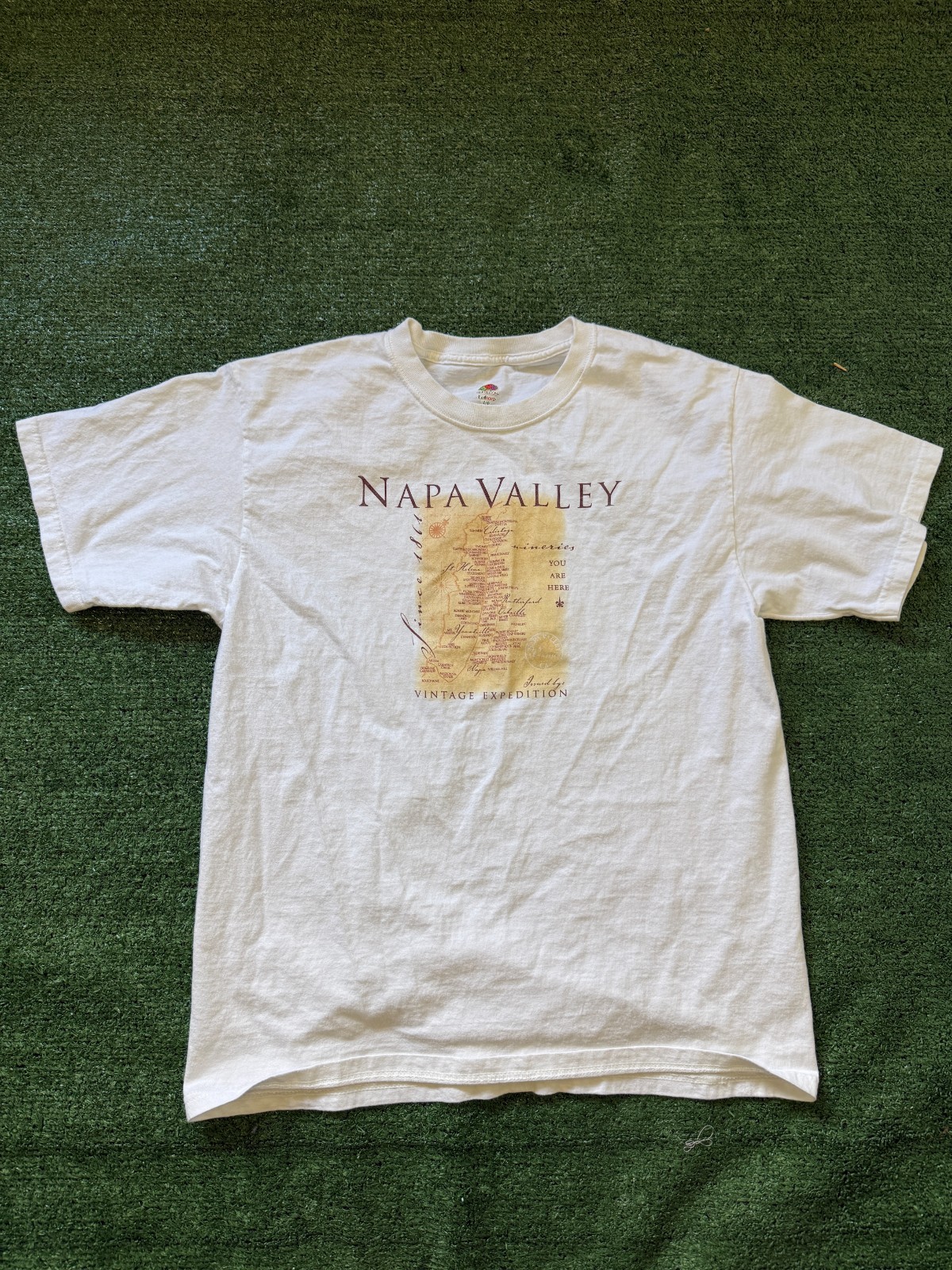 Vintage Napa Valley California Graphic Tee Size Large Travel Destination T Shirt