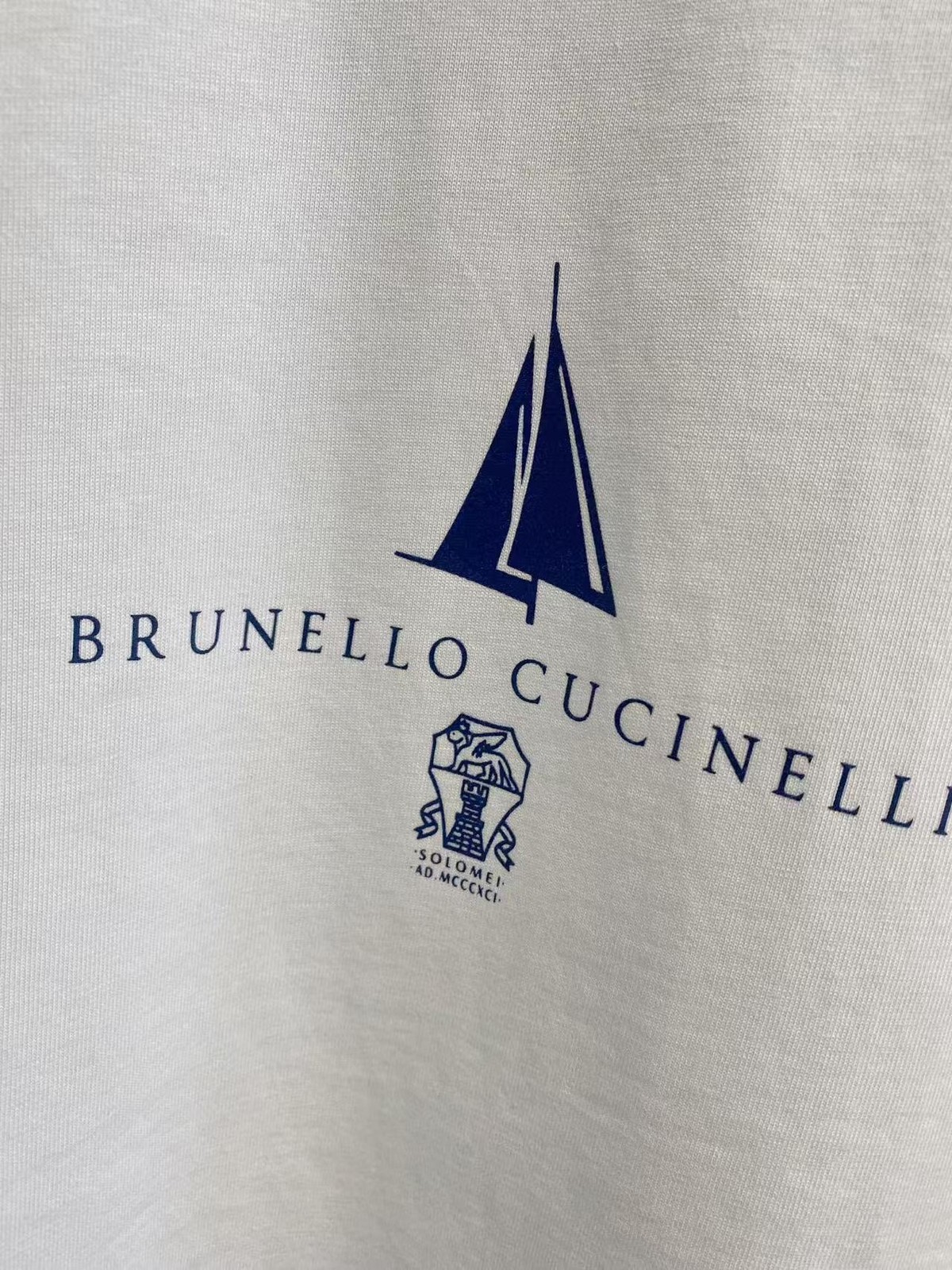 Brunello Cucinelli Men’s White Cotton Crewneck T-Shirt Casual Luxury SIZE S-2XL gallery