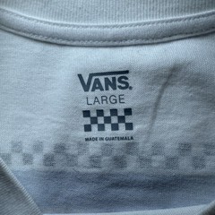 Men’s Vans Classic Long Sleeve White Classic Fit Cotton T-Shirt Large Flowers