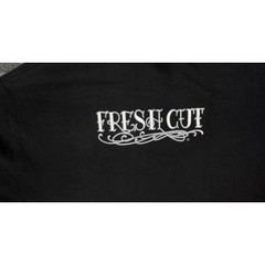 DGA Fresh Cut Skull Barber Rockabilly Chicano Graphic T Shirt Black Mens L