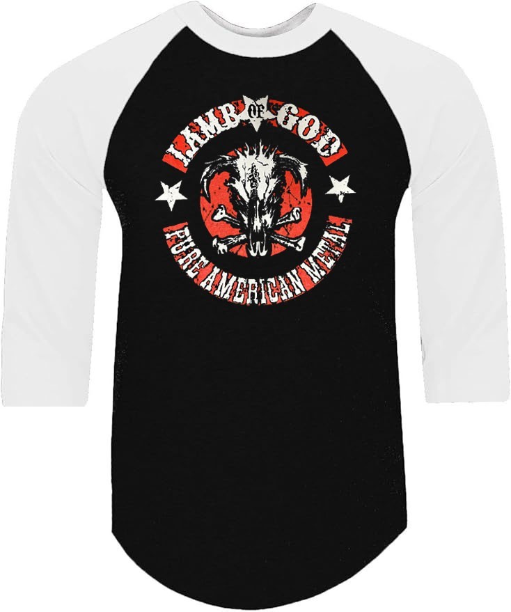 Lamb of God Pure American Metal Raglan 3/4 Sleeve (Multiple Variations)