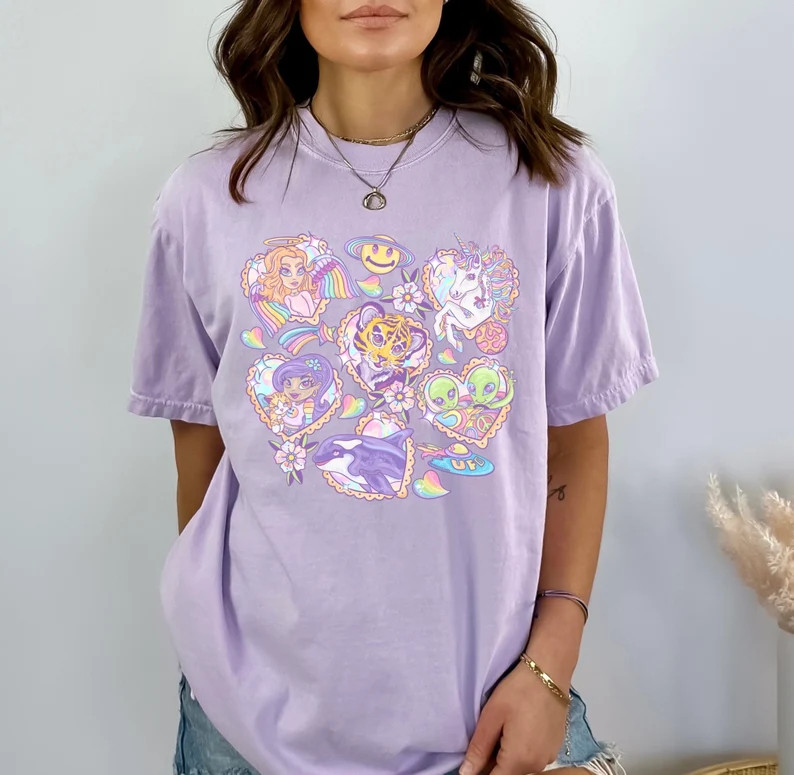 Vibes Comfort Tee Shirt Relaxed Fit Casual Style Soft gallery