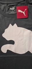 Puma Men’s Oversized Logo Crew Neck Short Sleeve T-Shirt Dark Slate Size Medium