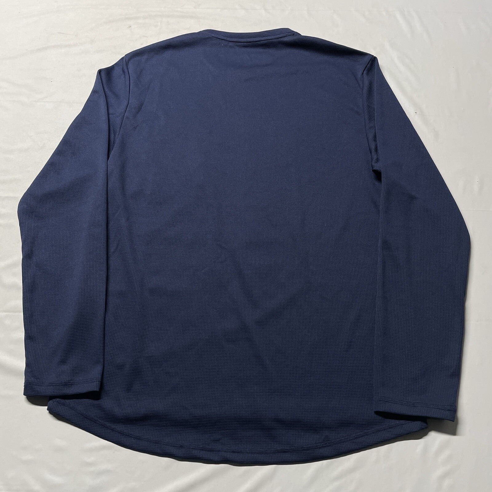 Wrangler Workwear Base Layer T-Shirt Mens XL Blue Zip Pocket Thermal Long Sleeve gallery