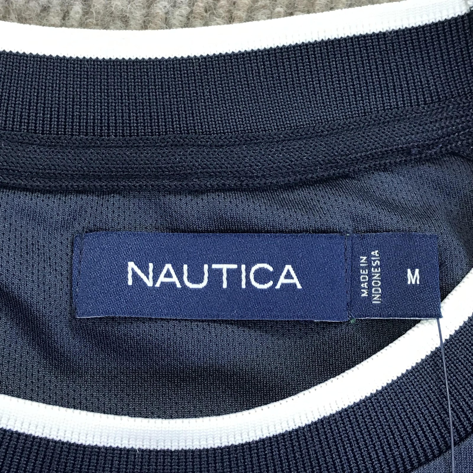 Nautica Shirt Mens Medium Blue Turks & Caicos Coastal Club Graphic Tee Nautical gallery