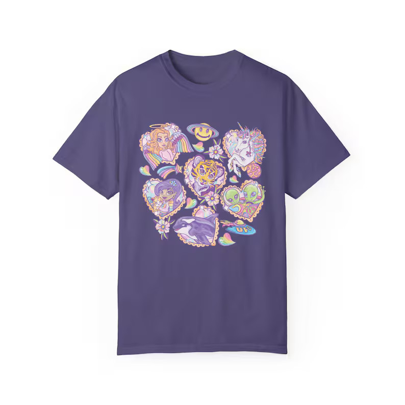 Vibes Comfort Tee Shirt Relaxed Fit Casual Style Soft gallery
