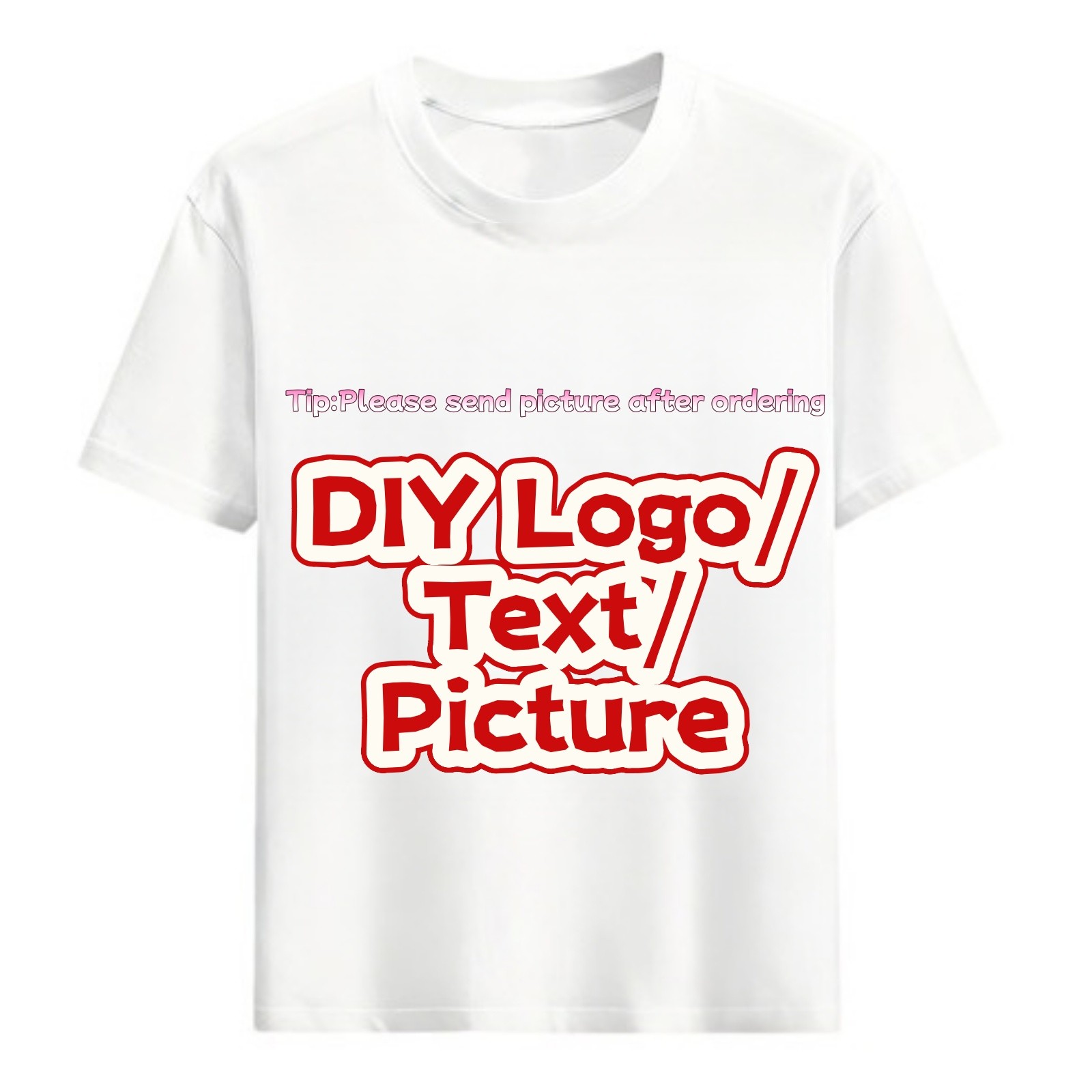 Customized Print T Shirt for Men Women DIY Your Like Photo or Logo Tops Tees gallery