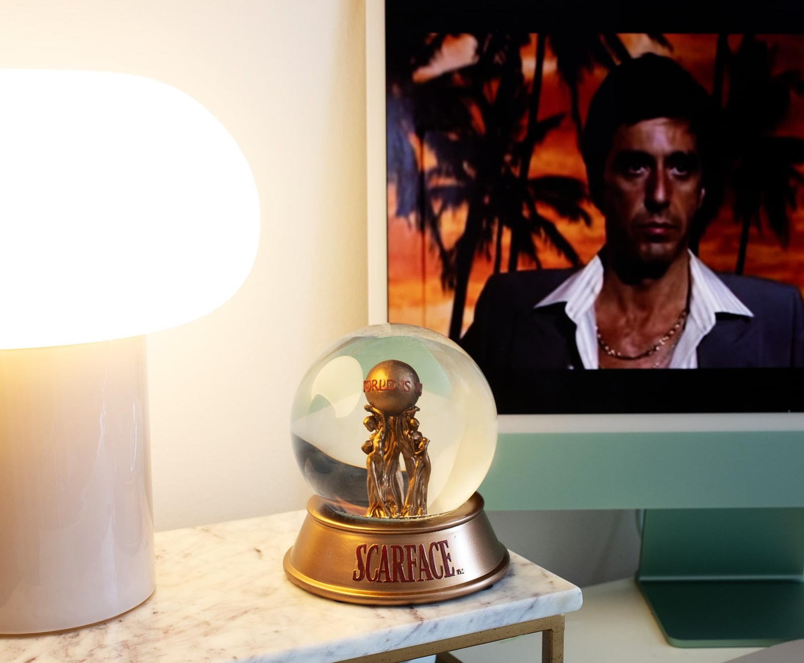 Scarface "The World Is Yours" Snow Globe | 6 Inches Tall gallery