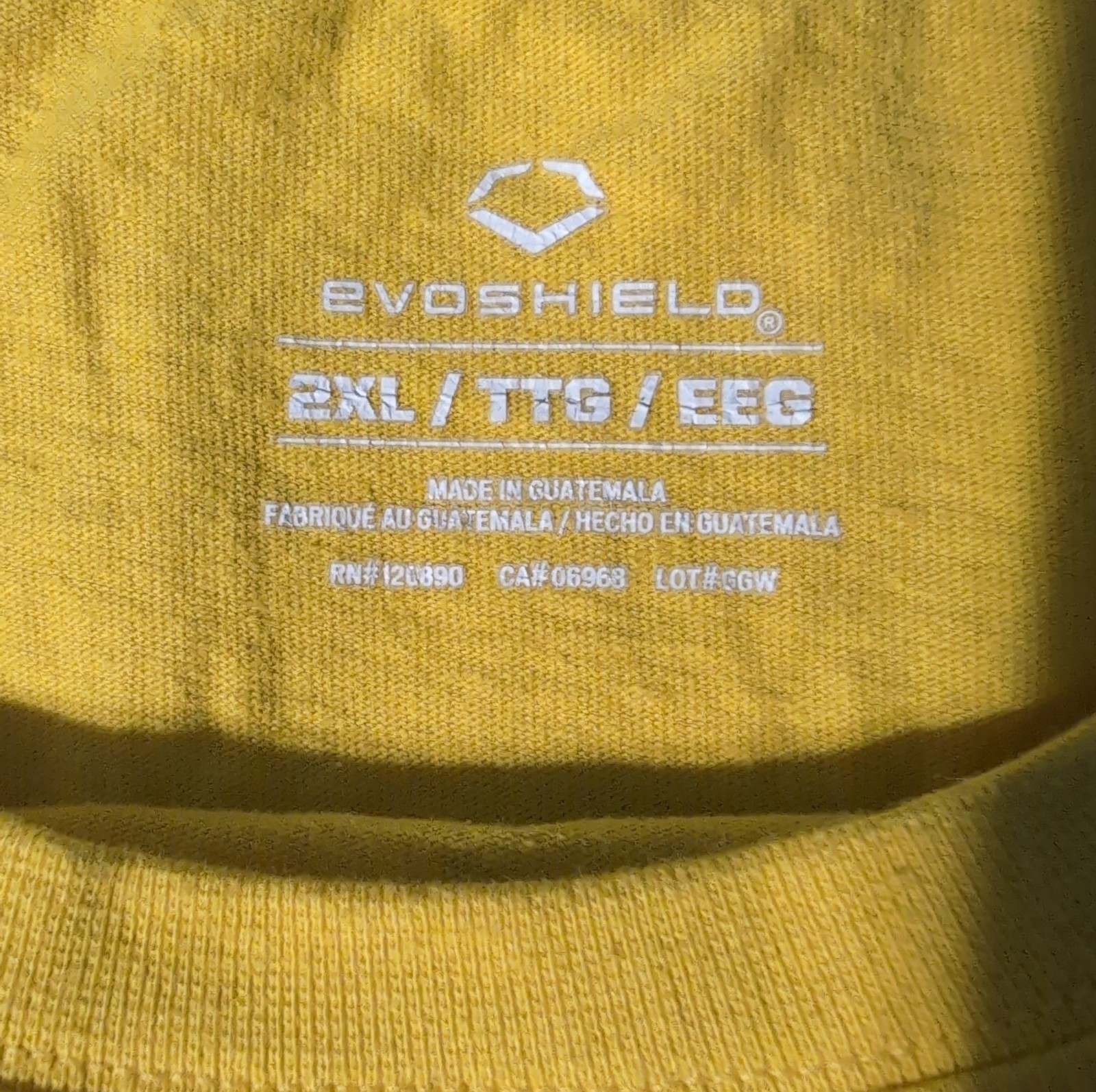 EvoShield Savannah Bananas TShirt 2XL Mens Yellow #1 Baseball Short Sleeve gallery