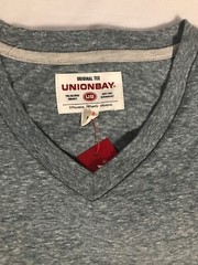 UNIONBAY (Sz M) Young Men’s Original Tee Shirt Light Weight V-Neck Short Sleeve