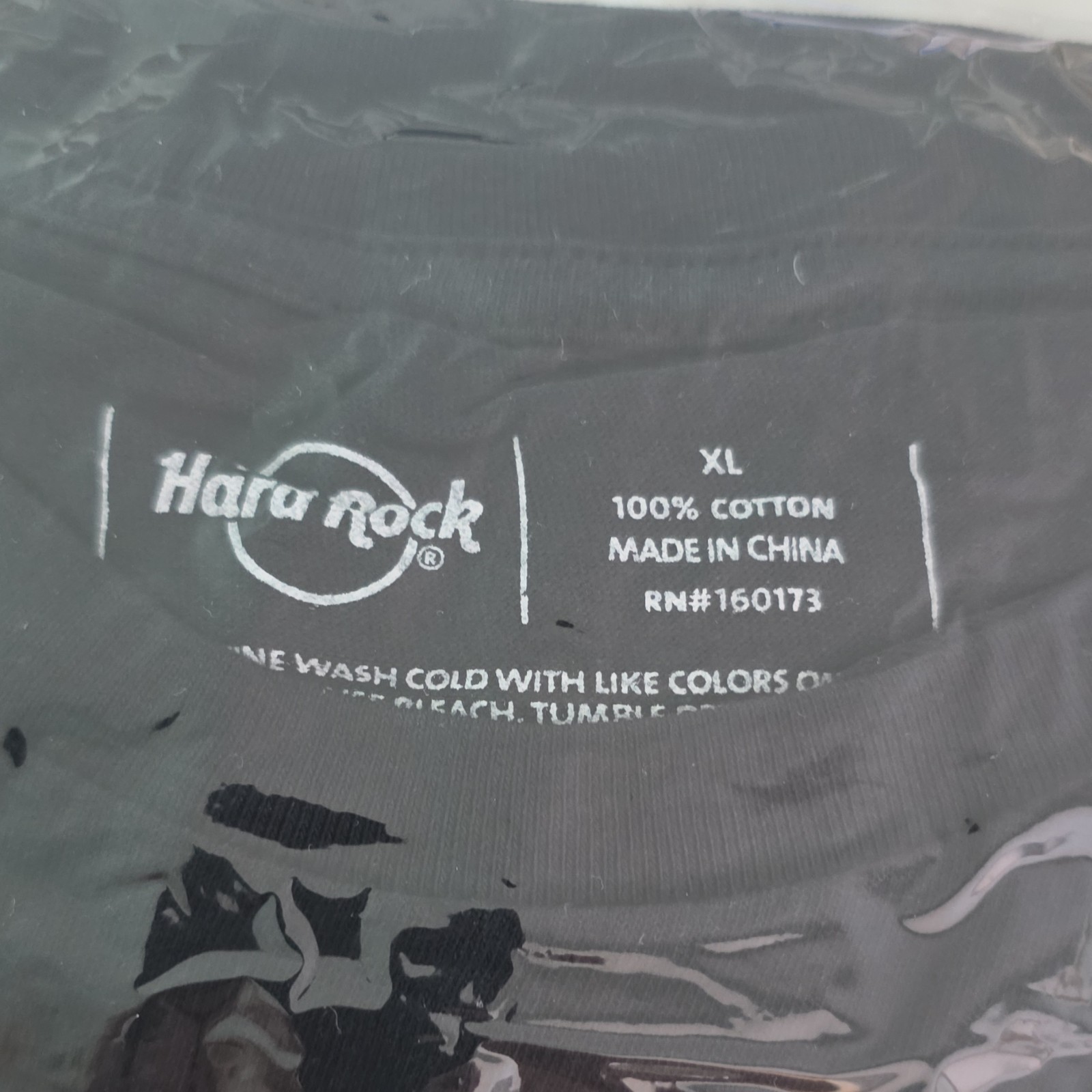 Hard Rock Men’s Black Graphic Logo T-Shirt XL Regular 100% Cotton Crew Neck gallery