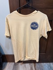 Men’s Corona Extra Graphic Yellow Cream TShirt Size Medium