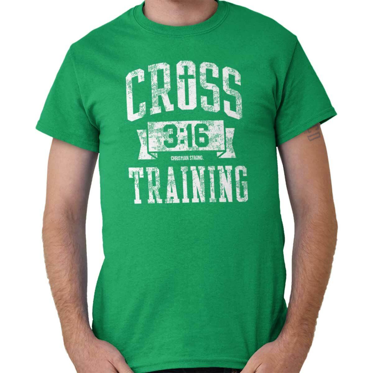 Cross Training Christian Religious Athletic Adult Short Sleeve Crewneck Tee
