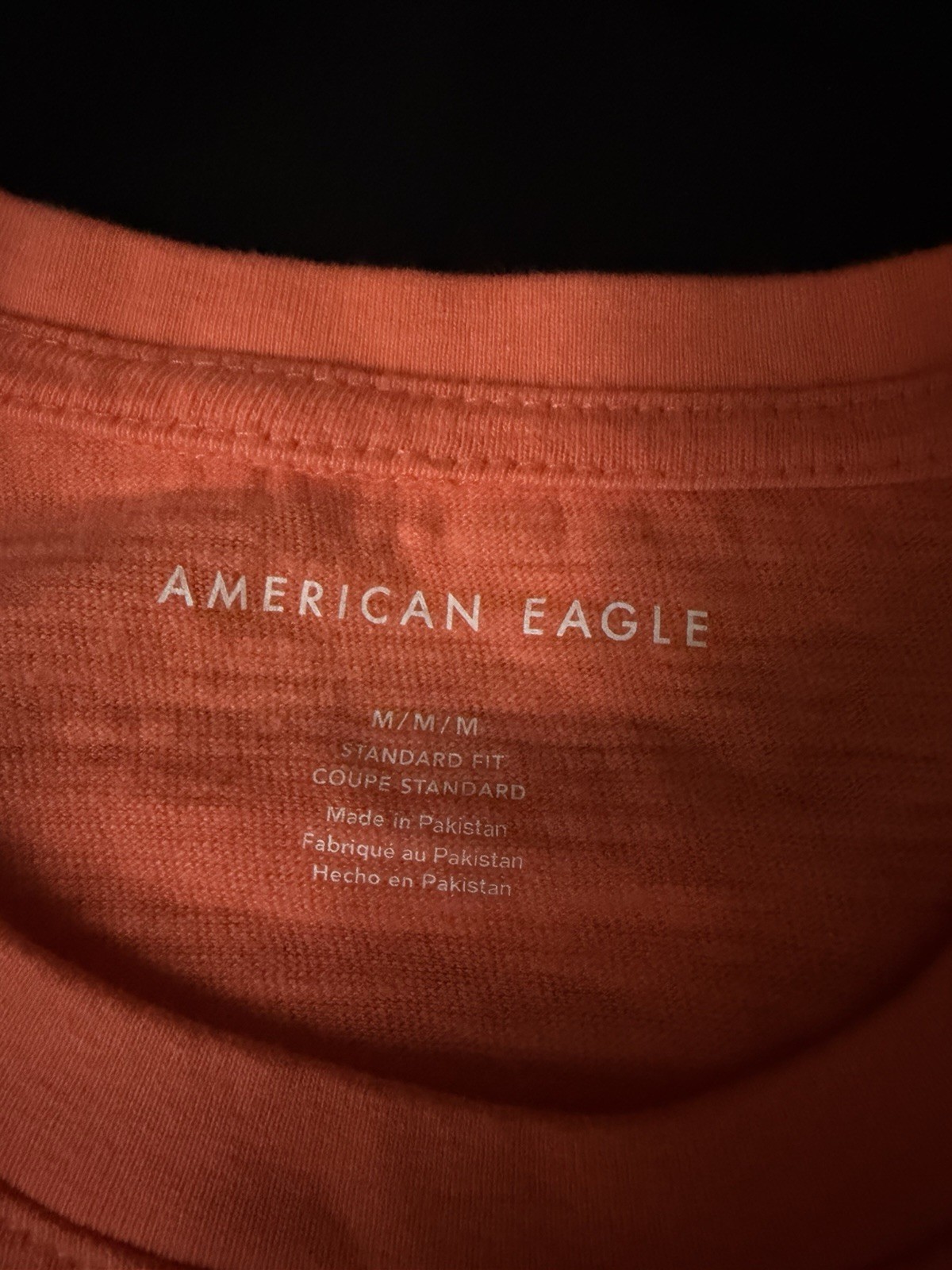 American Eagle Outfitters Men's Short Sleeve T-Shirt Orange, Size Medium gallery