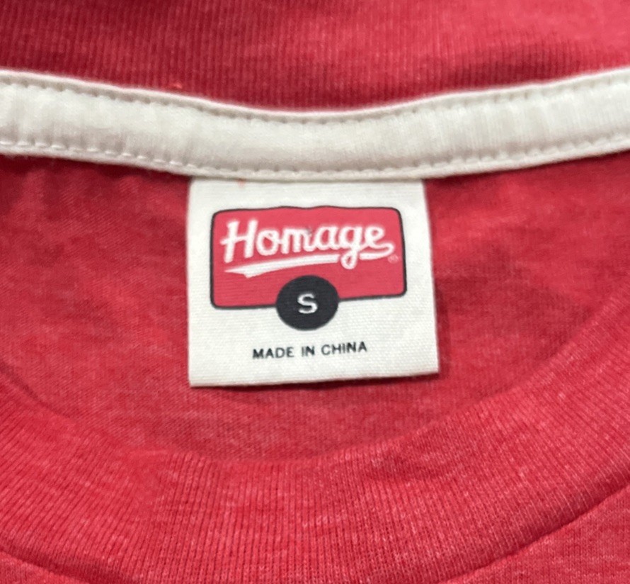 Homage Miami Heat T Shirt Men’s Small Red Polyester Cotton Rayon gallery