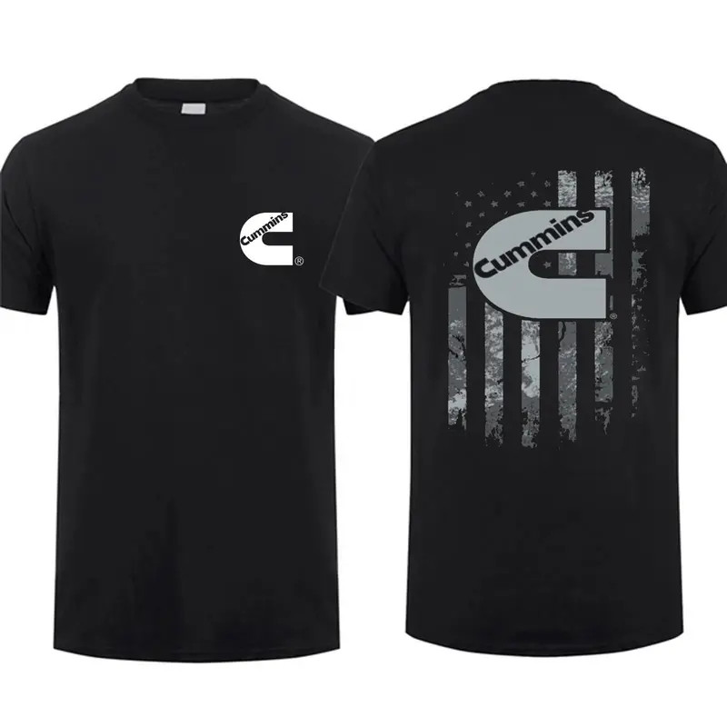 Cummins Diesel American Flag Camo 2 Sides T-shirt, Car Enthusiast Shirt, Perfect gallery