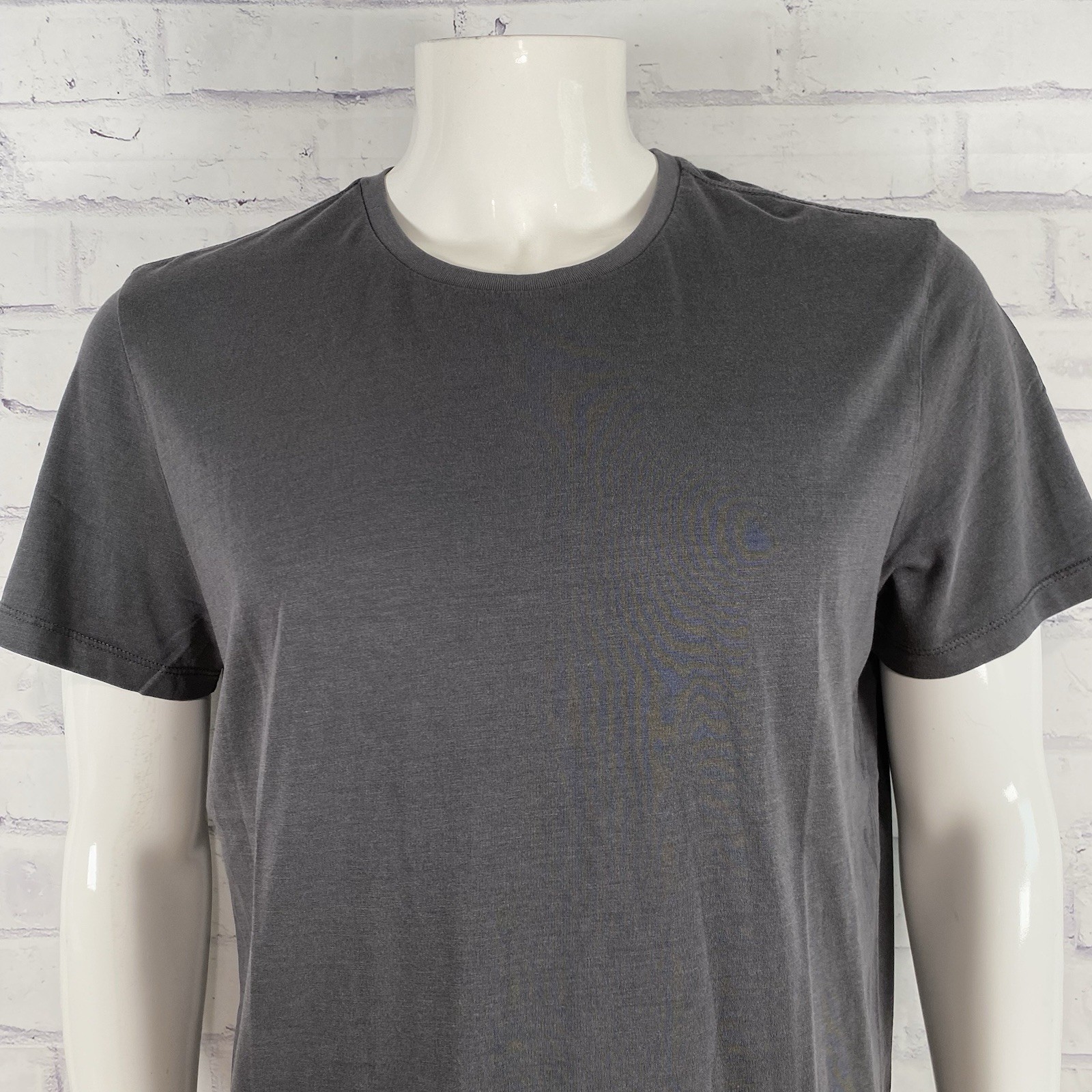 Marine Layer Shirt Men's Medium Short Sleeve Signature Crew Tee Asphalt Gray NWT gallery