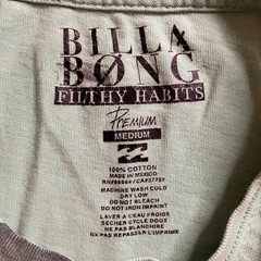 Billabong Filthy Habits Premium Graphic Tee Shirt Mens Medium Green MT10ZDI