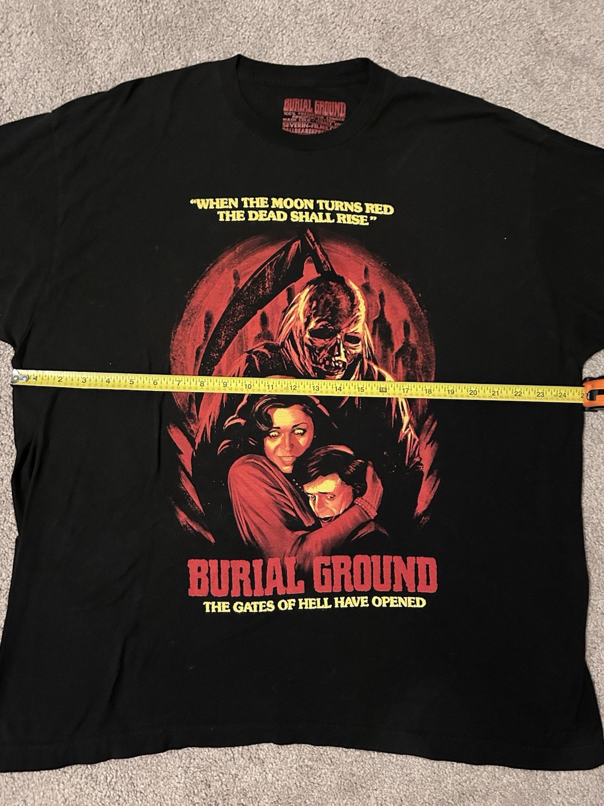 Burial Ground T-shirt Sz XL 1981 Horror Movie Zombie Film Andrea Bianchi Scary gallery