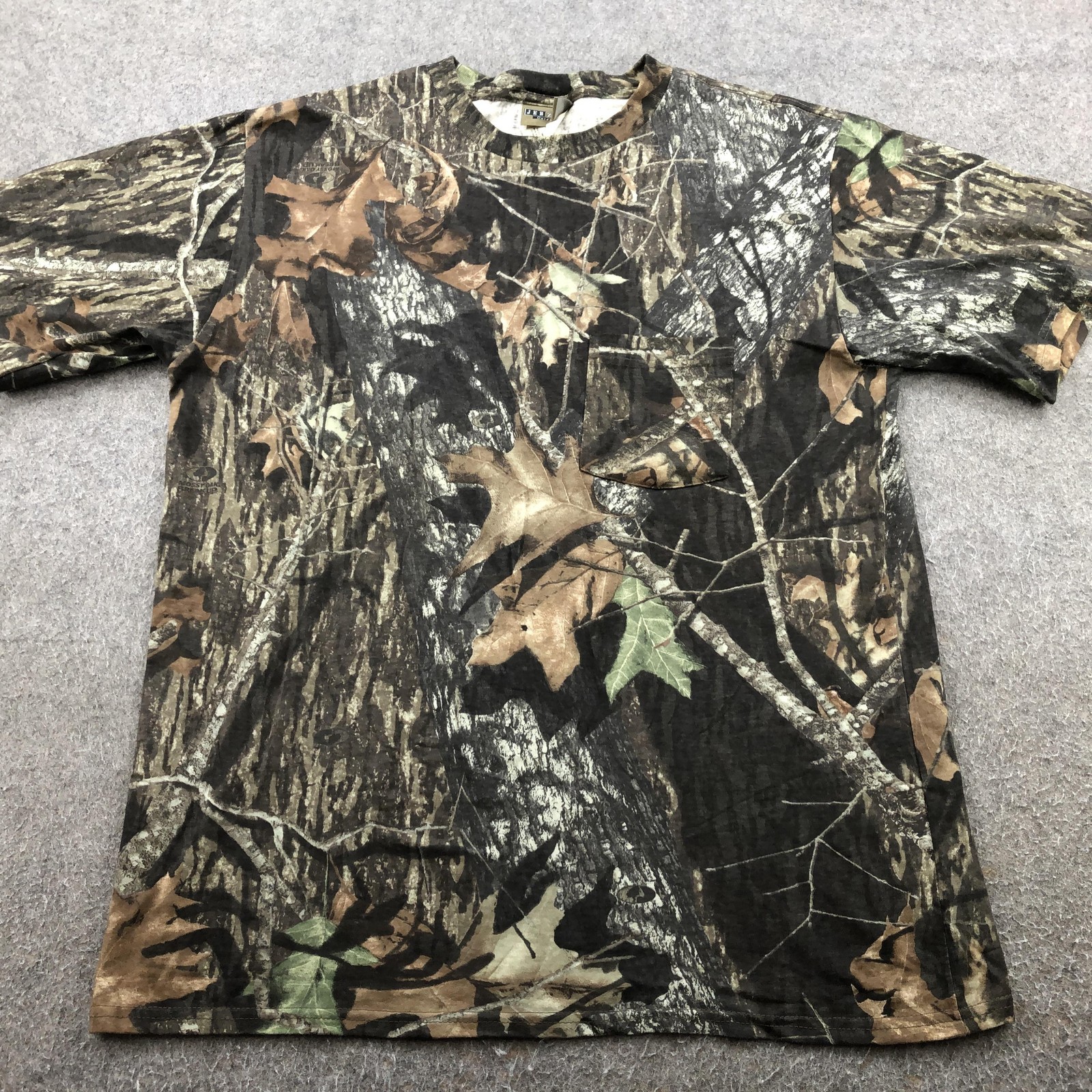 Jerzees Outdoors Shirt Mens Large Brown Camo Outdoor Hunting Tee Short Sleeve gallery
