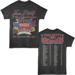 Tom Petty & The Heartbreakers Great Wide Open Tour 91-92 Locations Men’s T Shirt