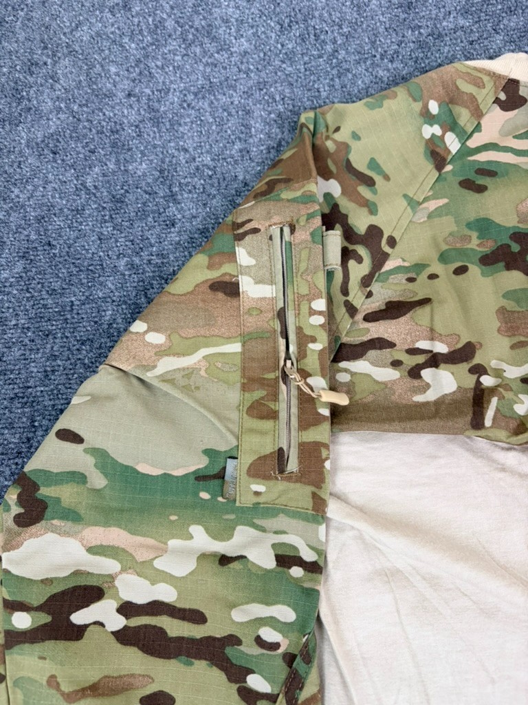 TRU-SPEC Tactical Combat Shirt Mens Tan Camo Cordura Baselayer Ripstop Size L gallery