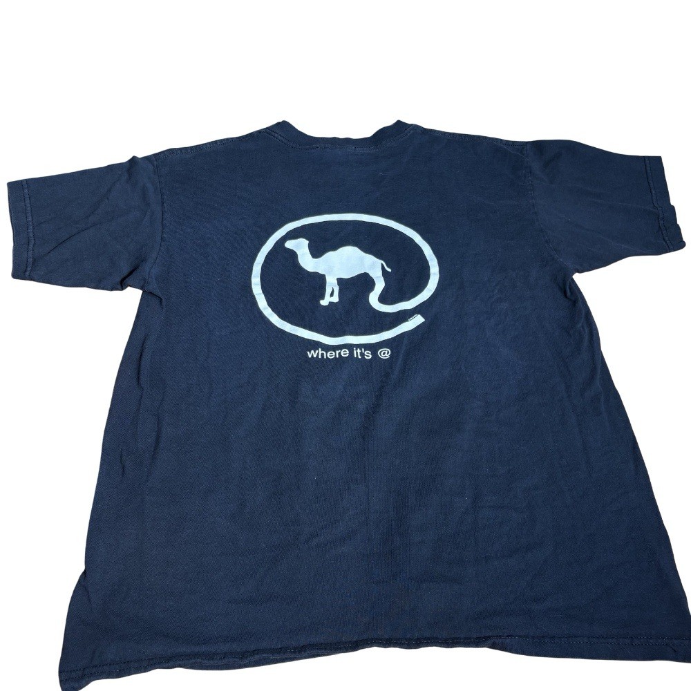 Vintage Camel Cigarettes Pocket T Shirt XL Made USA Single Stitch Black Tee gallery