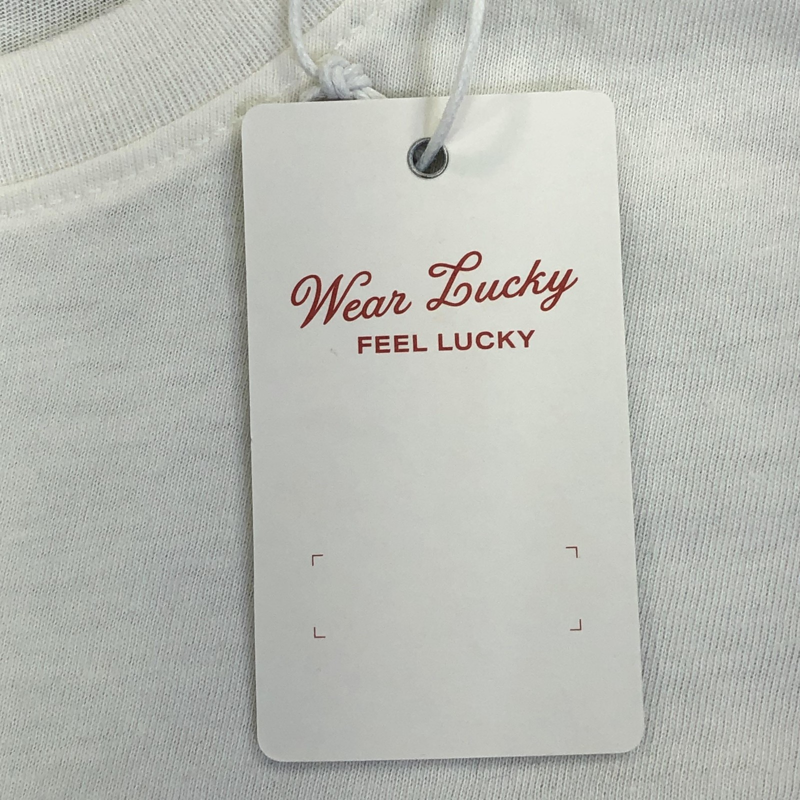 Lucky Brand Shirt Mens Medium White Bear 1990 Clover Arrows Graphic Crewneck Tee gallery