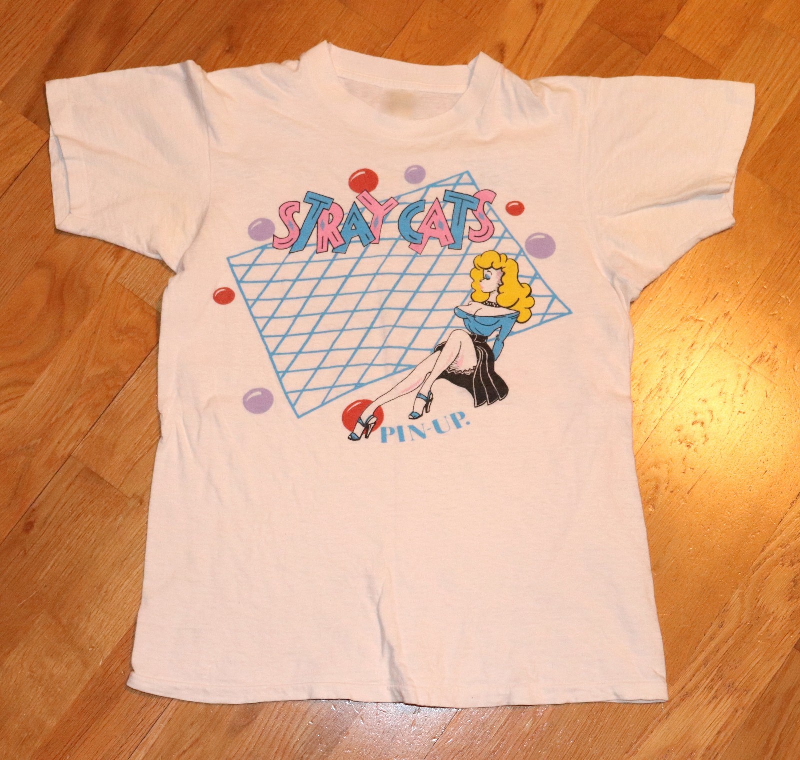 Vintage 1982-83 STRAY CATS 80s Cotton White Unisex S-234XL T-Shirt gallery