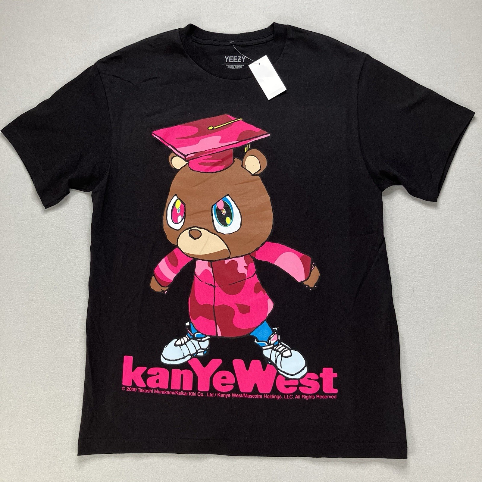 Yeezy x Takashi Murakami Black Crew Neck T-Shirt Graduation Men’s Sizes Vary NWT