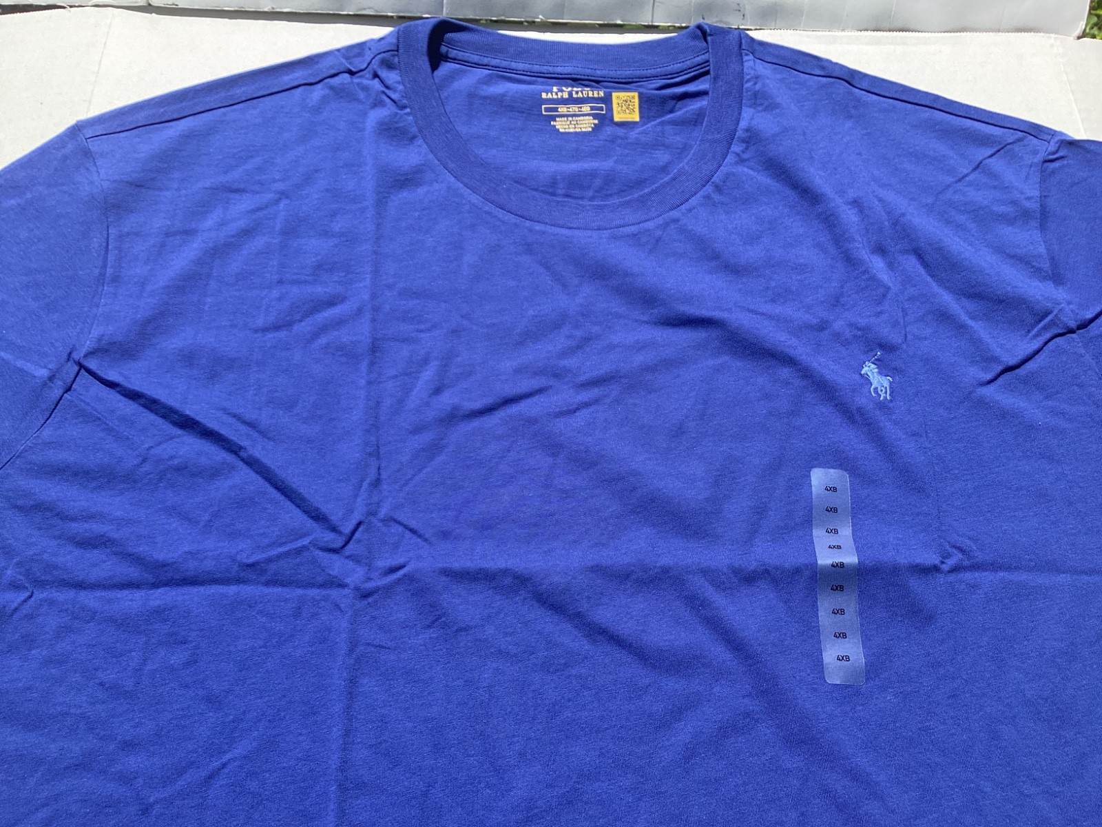 Men's Size 4XB Polo Ralph Lauren short sleeve T-shirt crew neck Royal Blue gallery