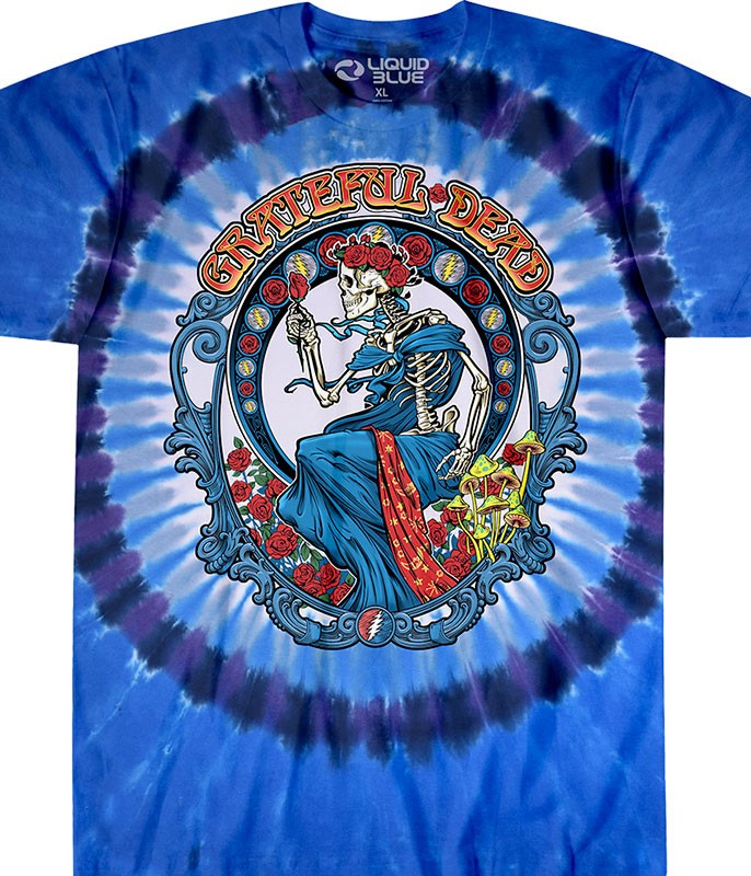 Grateful Dead Vintage Bertha Tie-Dye T-Shirt Liquid Blue