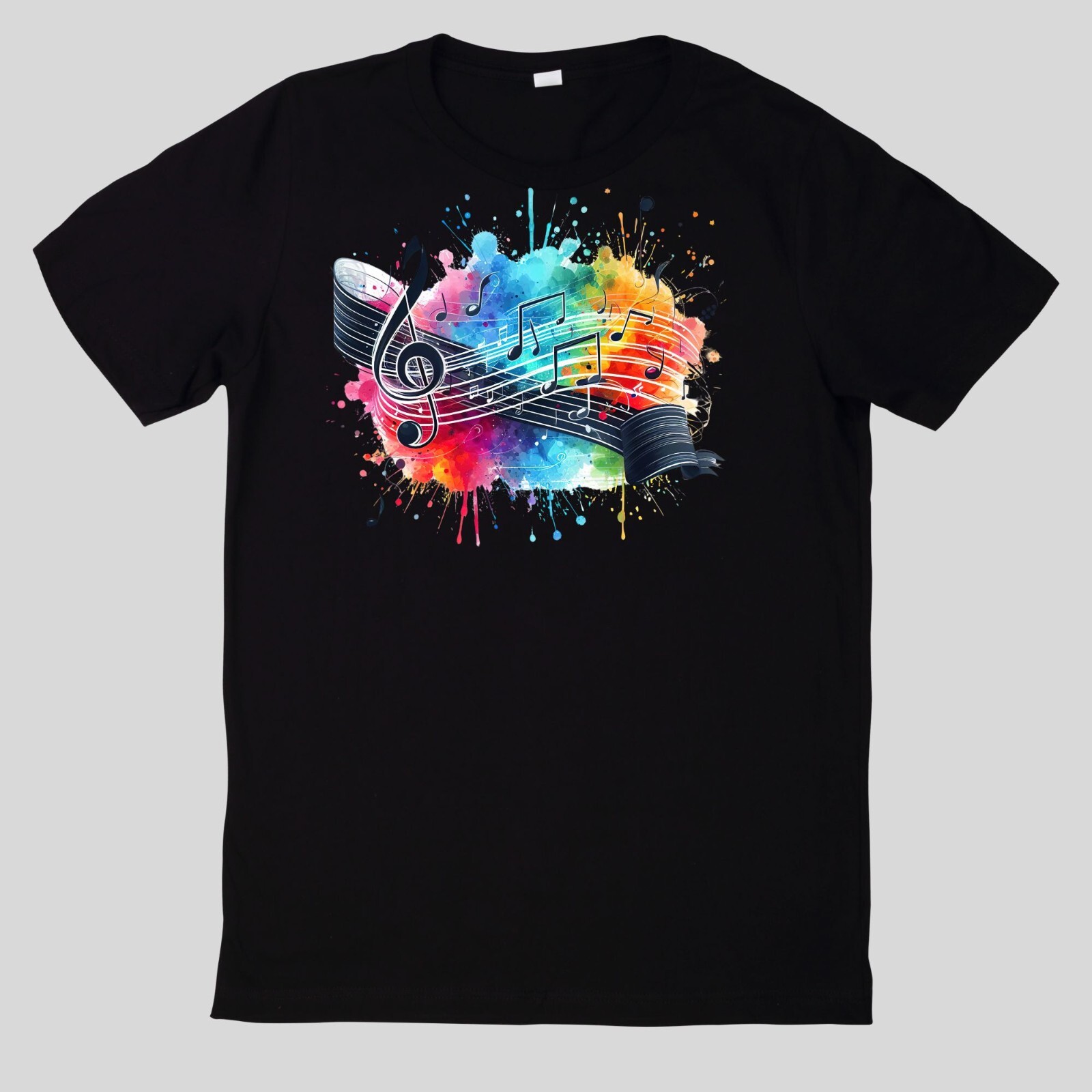 Watercolour Musical Notes T Shirt gallery