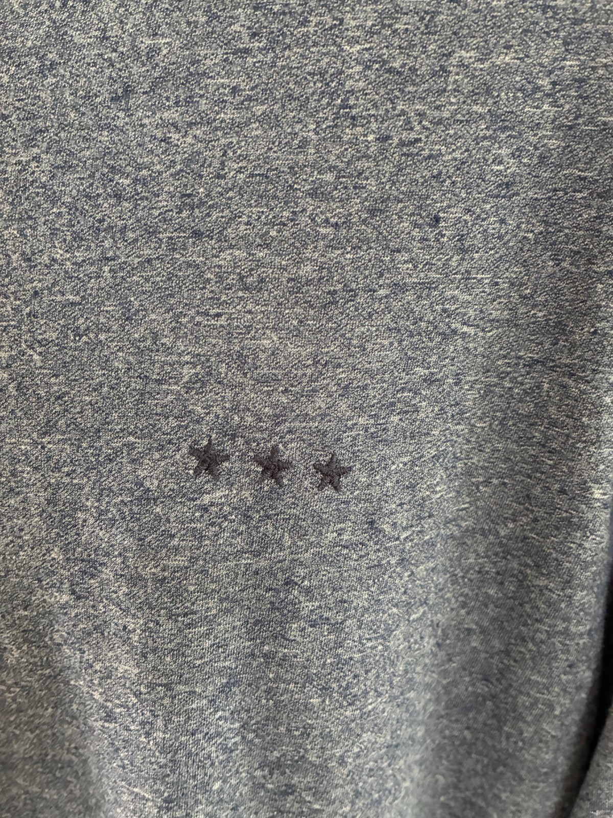 John Varvatos Soft Lightweight Henley Tee Shirt 4 Snap Long Sleeve Blue-Grey XL gallery