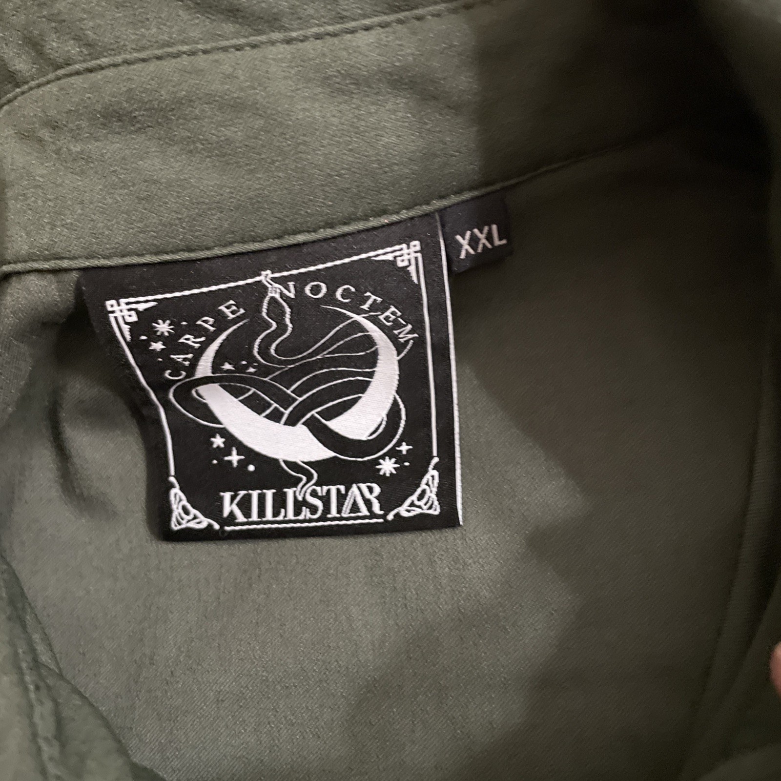 KillStar Dolls Carpe Noctem Kill Secret Mission - Green military top - Size XXL gallery