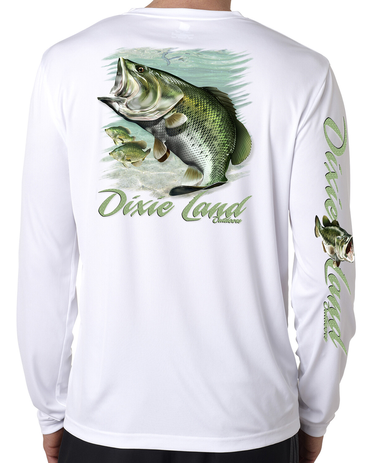 Dixie Land Outdoors long sleeve microfiber bass fishing t shirt 50+ uv reel rod gallery