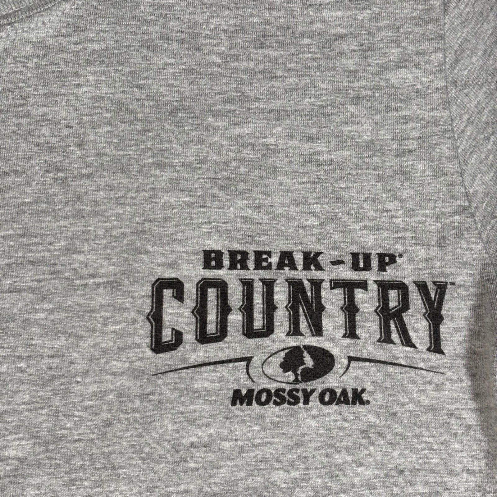 Mossy Oak Graphic T-Shirt Mens S Grey Break-Up Country Hunting Buck deer hunt gallery